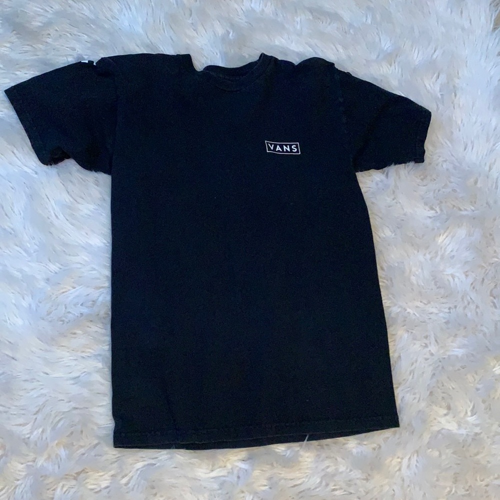 black short sleeve vans shirt